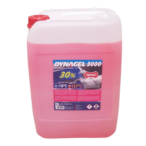 Anticongelante DYNAGEL 3000 30% rojo - 20 lt