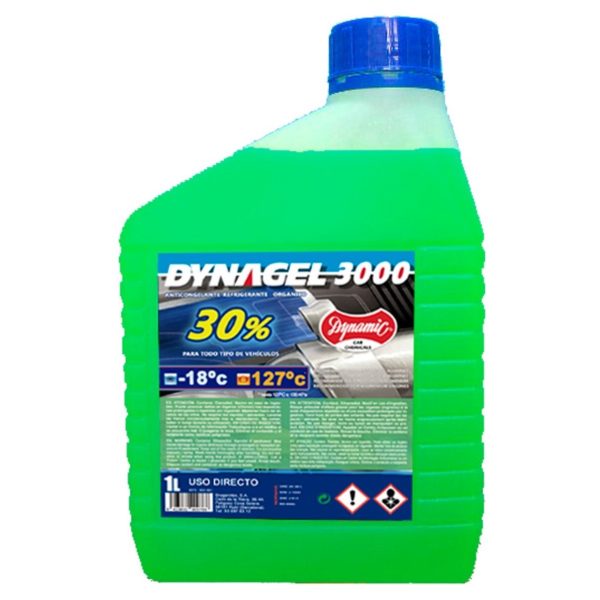 Anticongelante DYNAGEL 3000 30% verde - 1 lt