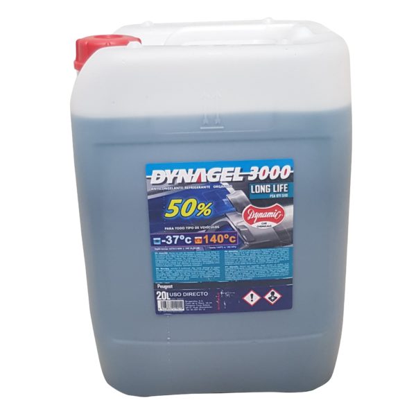 Anticongelante DYNAGEL 3000 50% azul - 20 lt