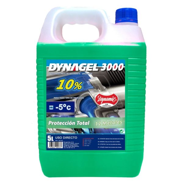 Anticongelante DYNAGEL 3000 10% verde - 5 lt