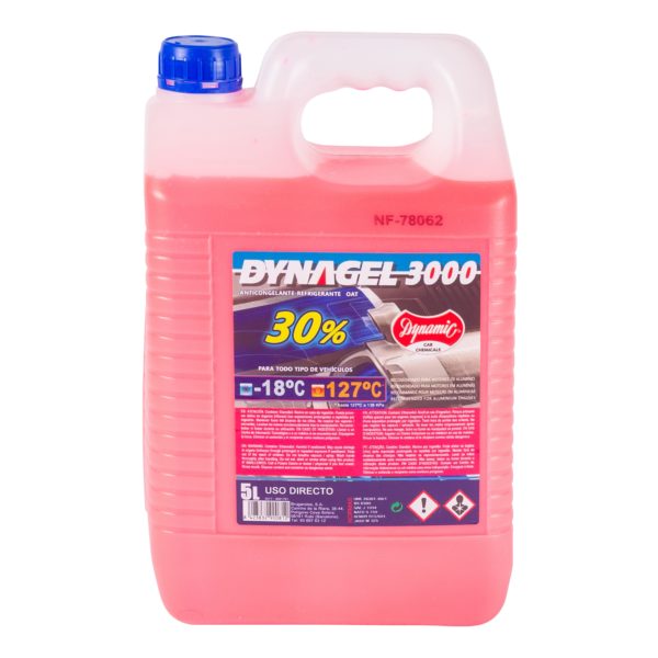 Anticongelante DYNAGEL 3000 30% rojo - 5 lt