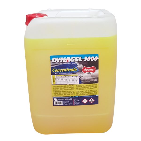 Anticongelante concentrado DYNAGEL 3000 amarillo - 20 lt