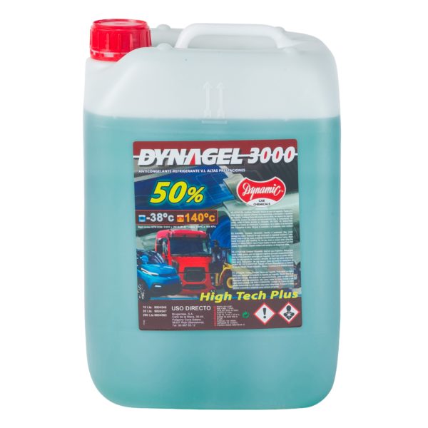 Anticongelante DYNAGEL 3000 HIGH TECH PLUS 50% verde - 10 lt