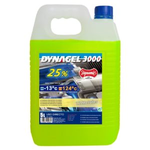 Anticongelante DYNAGEL 3000 25% amarillo - 5 lt