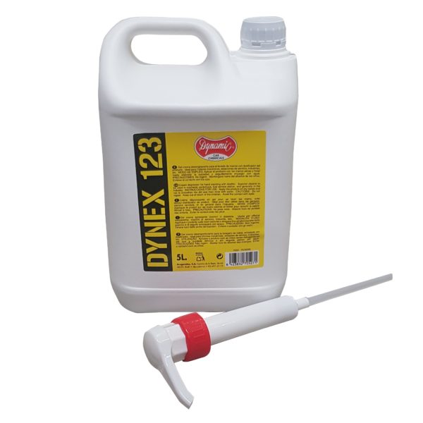 Gel desengrasante para manos (con dosificador) DYNEX 123HC - 5 lt